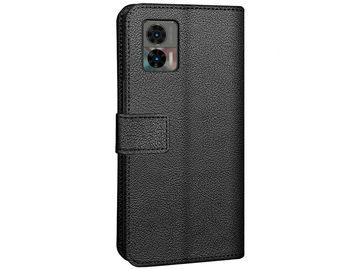 Just in Case Card Wallet Case Zwart - Motorola Edge 30 Neo hoesje