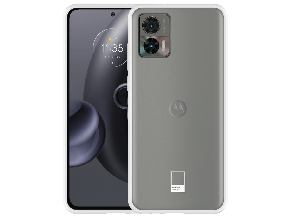 Just in Case Crystal Clear TPU Case - Motorola Edge 30 Neo hoesje