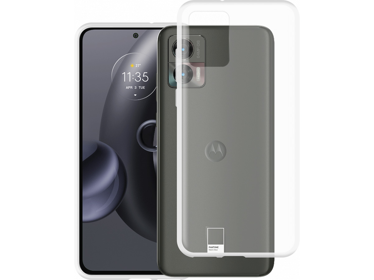 Just in Case Crystal Clear TPU Case - Motorola Edge 30 Neo hoesje