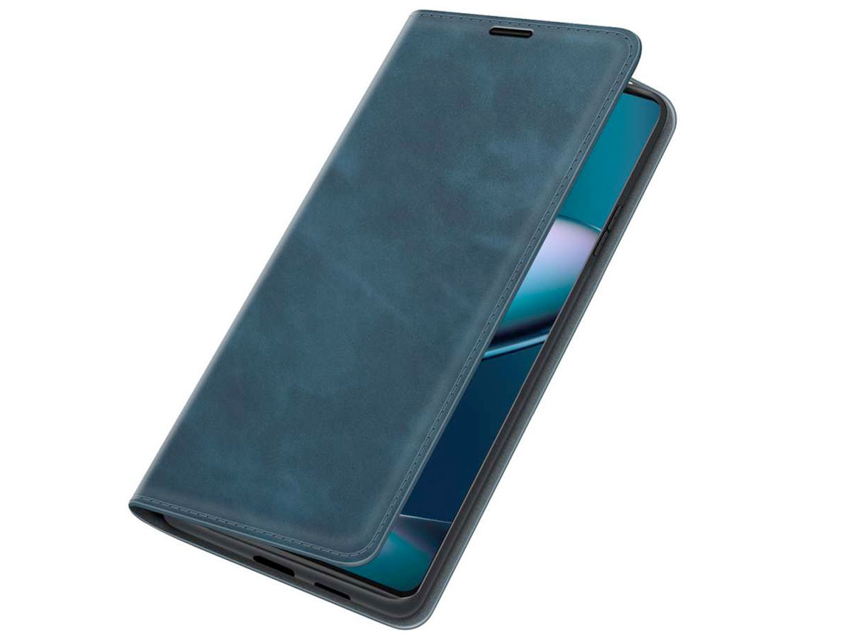 Just in Case Slim Wallet Case Blauw - Motorola Edge 30 Pro hoesje