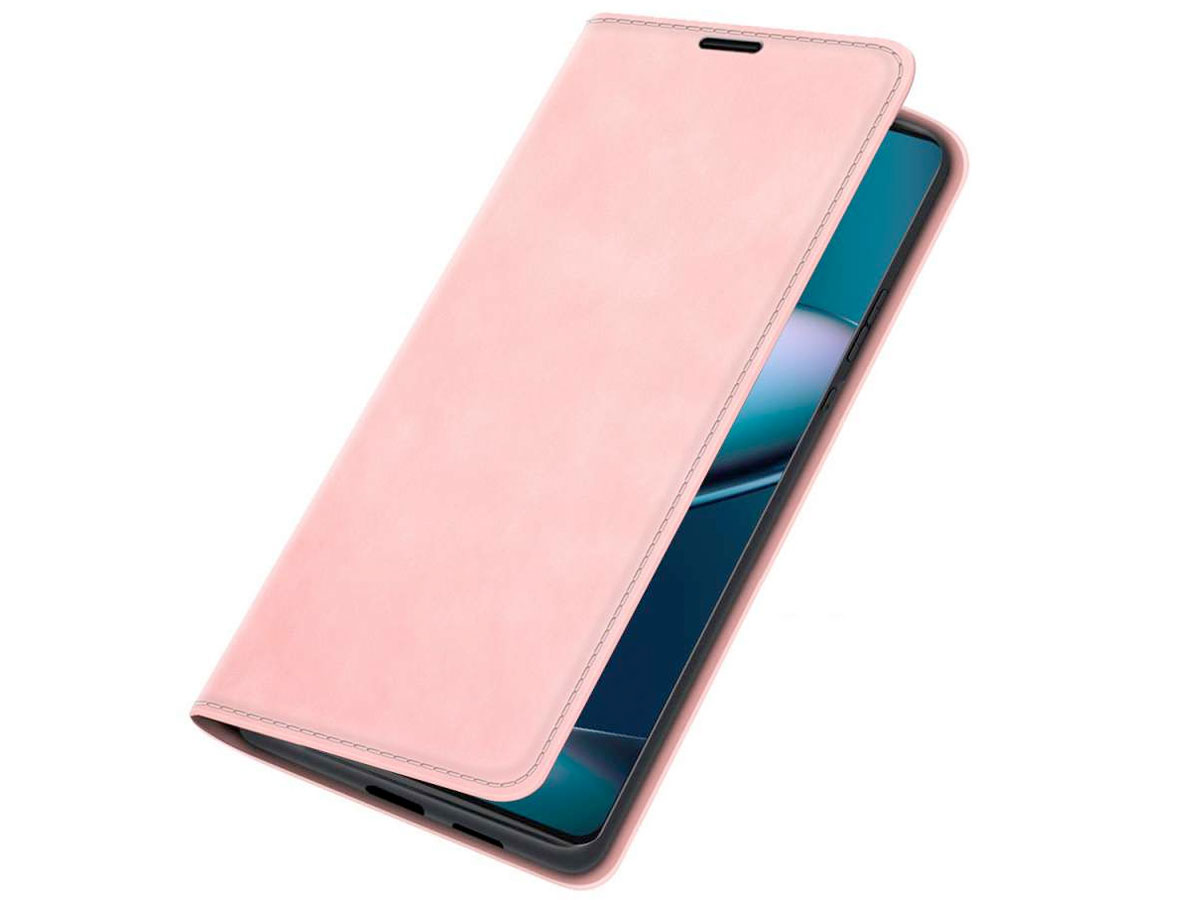 Just in Case Slim Wallet Case Roze - Motorola Edge 30 Pro hoesje
