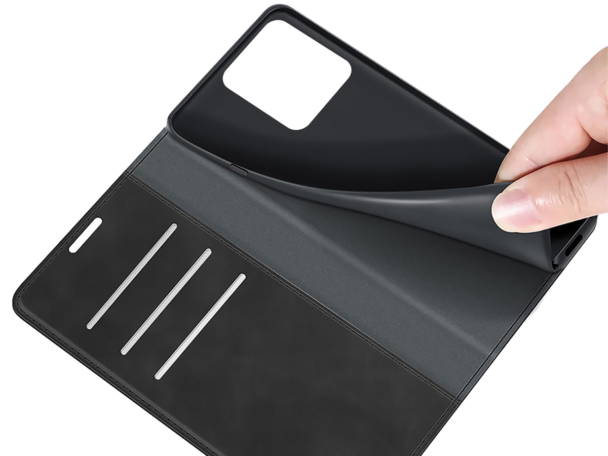 Just in Case Slim Wallet Case Zwart - Motorola Edge 40 hoesje