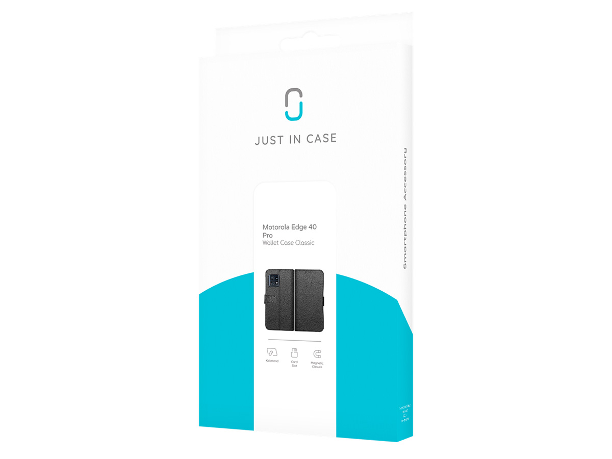 Just in Case Card Wallet Classic - Motorola Edge 40 Pro hoesje