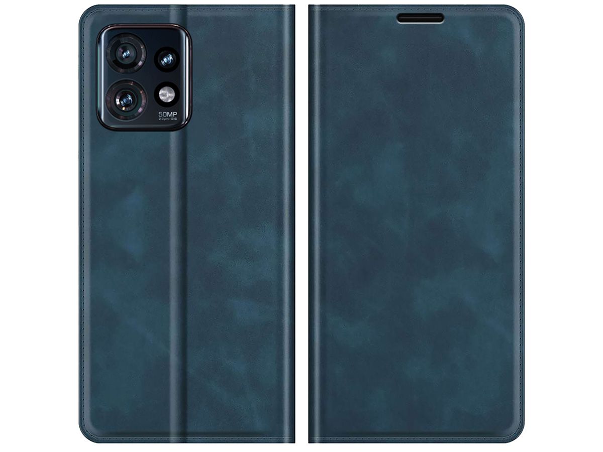 Just in Case Slim Wallet Case Blauw - Motorola Edge 40 Pro hoesje