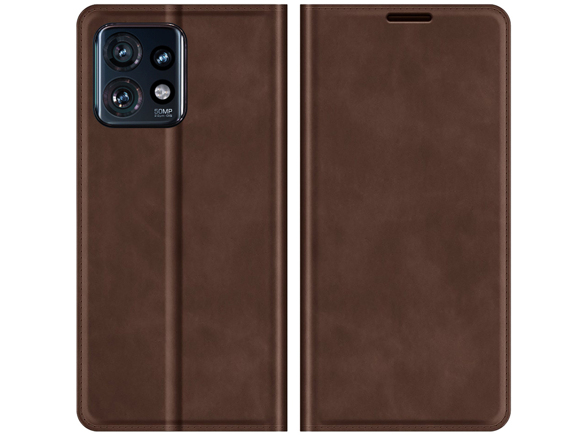 Just in Case Slim Wallet Case Bruin - Motorola Edge 40 Pro hoesje