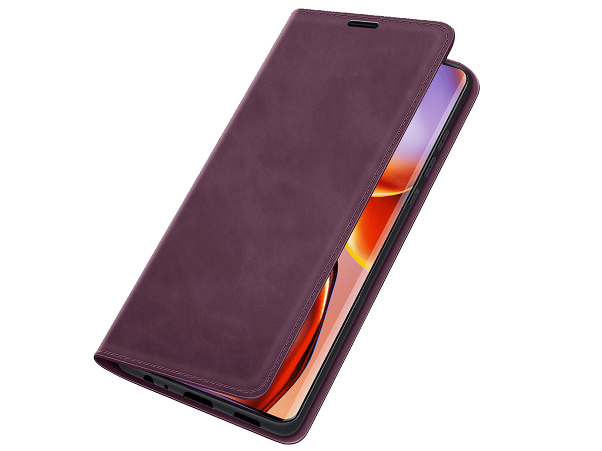 Just in Case Slim Wallet Case Paars - Motorola Edge 40 Pro hoesje