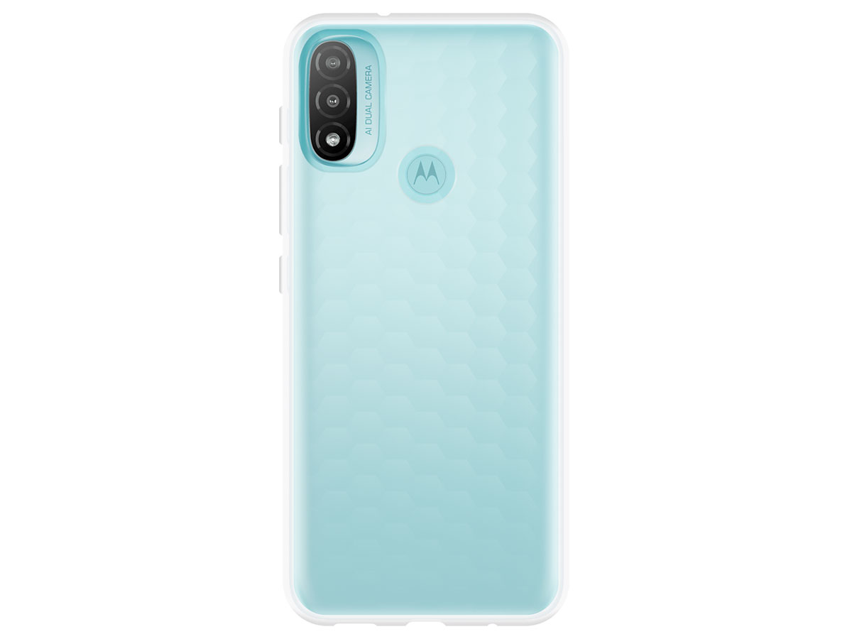 Just in Case Crystal Clear TPU Case - Motorola Moto E20/E30/E40 hoesje