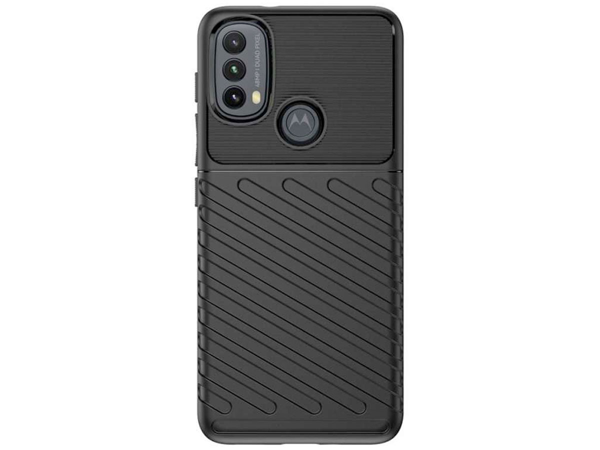 Just in Case TPU Rugged Grip Case - Motorola Moto E20/E30/E40 hoesje