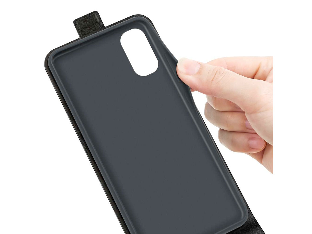 Just in Case Flip Case Zwart - Motorola Moto E20/E30/E40 hoesje