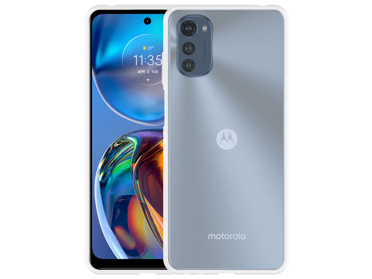 Just in Case Crystal Clear TPU Case - Motorola Moto E32/E32s hoesje