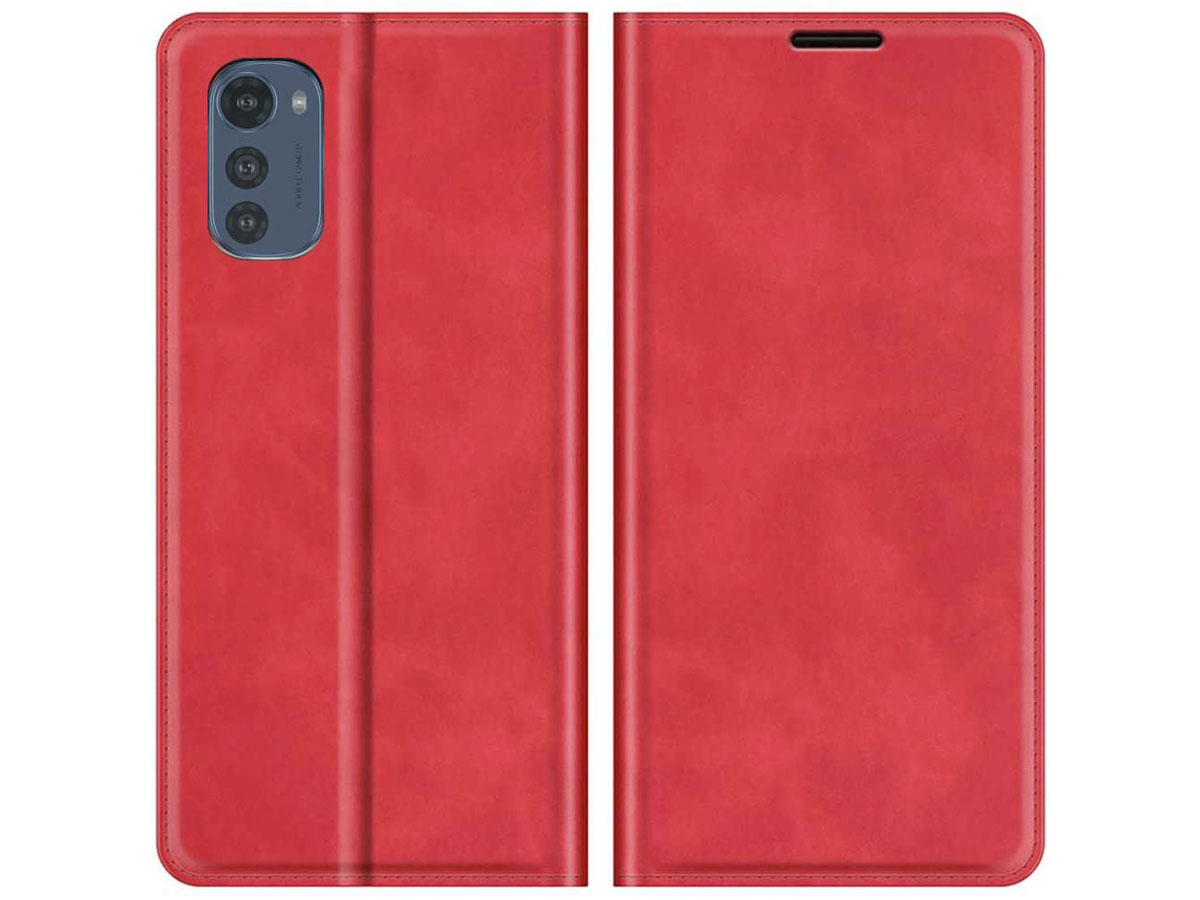 Just in Case Slim Wallet Case Rood - Motorola Moto E32/E32s hoesje