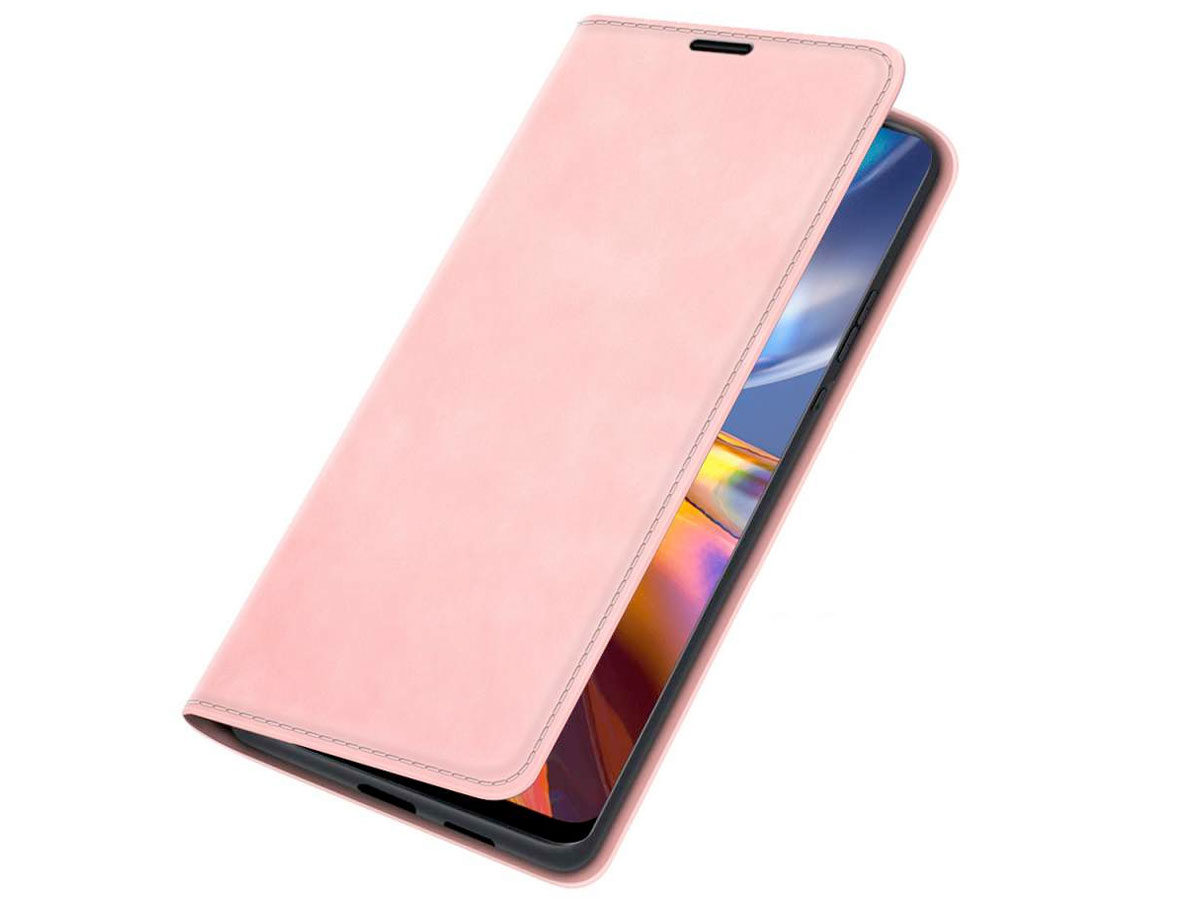 Just in Case Slim Wallet Case Roze - Motorola Moto E32/E32s hoesje