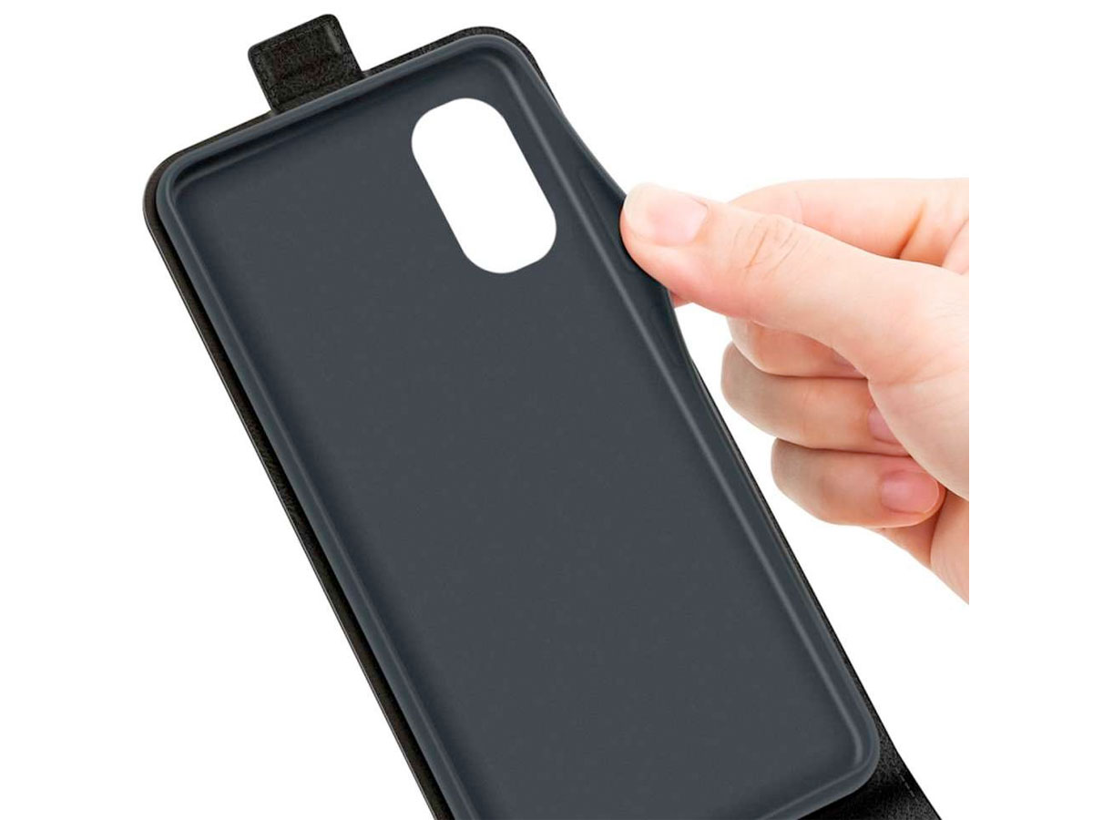 Just in Case Flip Case Zwart - Motorola Moto E32/E32s hoesje