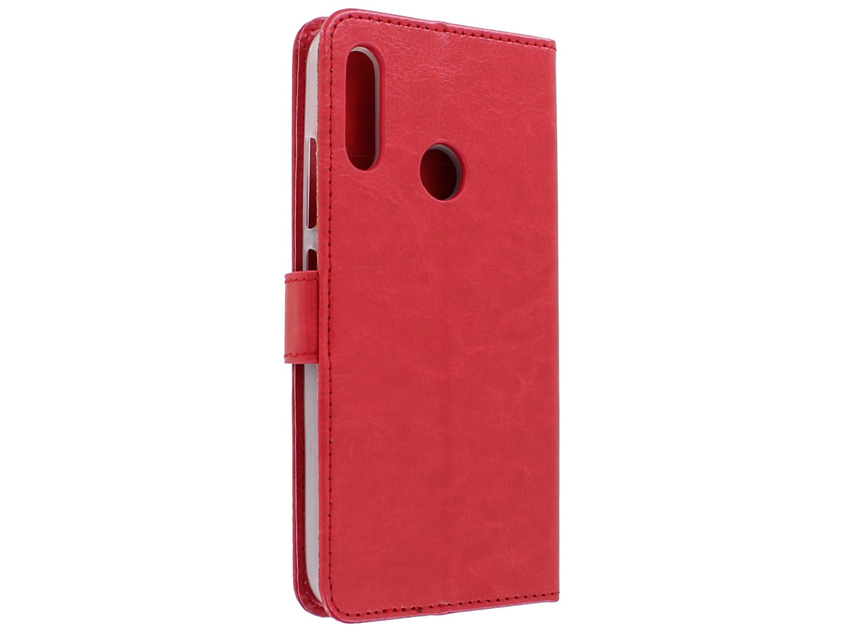 Book Case Mapje Rood - Motorola Moto E6 Plus hoesje