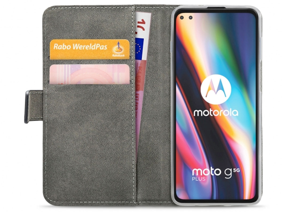 Mobilize Walletbook Zwart - Motorola Moto G 5G Plus hoesje