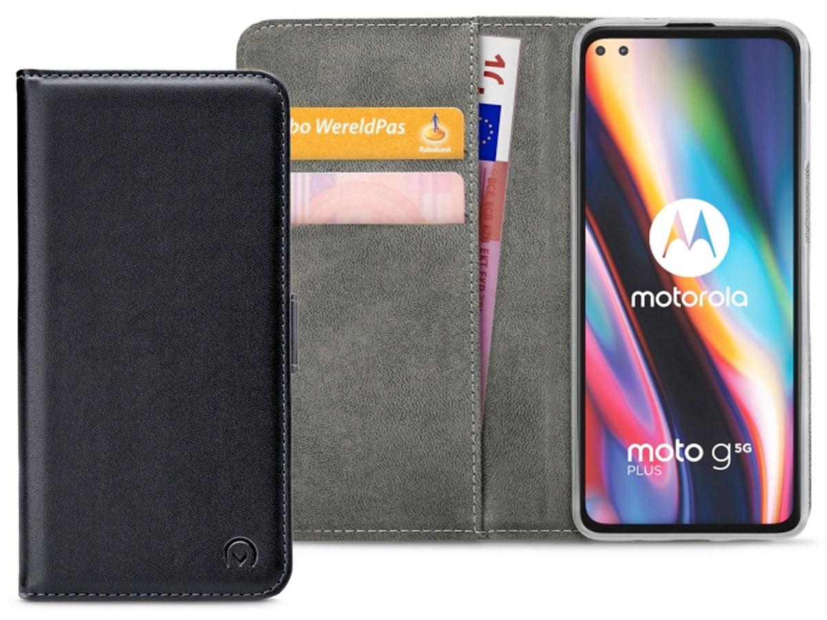 Mobilize Walletbook Zwart - Motorola Moto G 5G Plus hoesje
