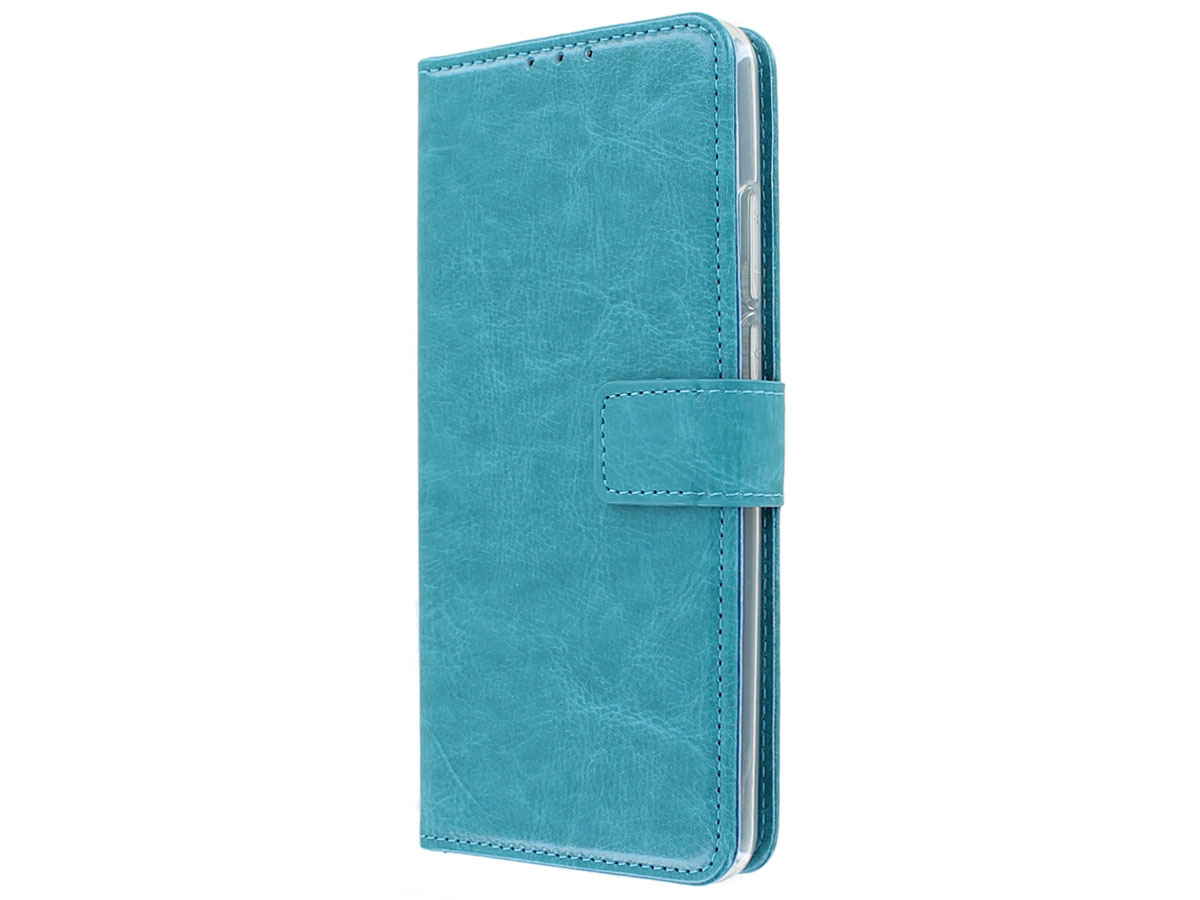 Bookcase Mapje Turquoise - Motorola Moto G Pro hoesje