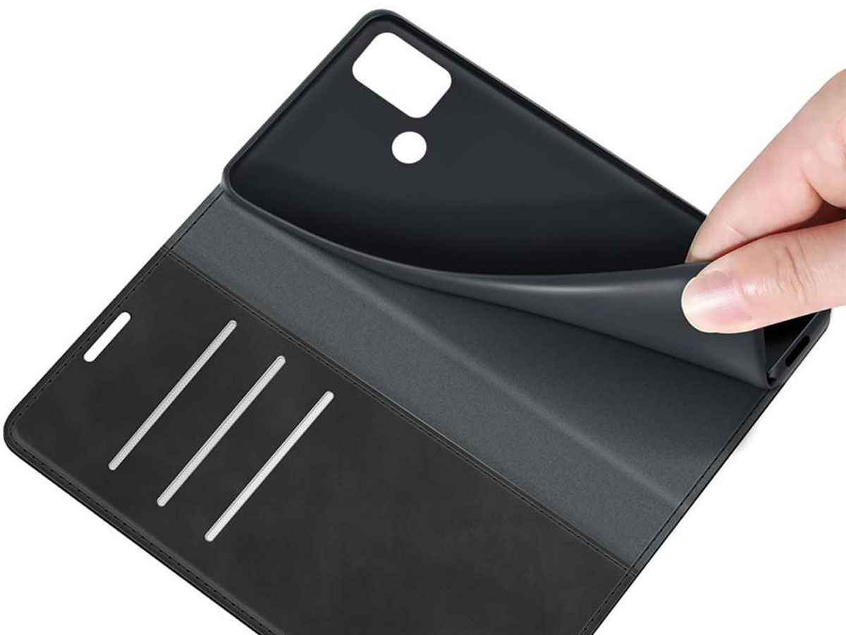Just in Case Magnetic BookCase Zwart - Motorola Moto G10/G20/G30 hoesje