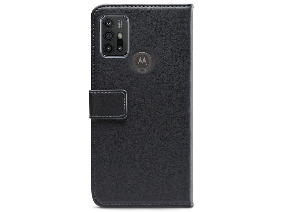 Mobilize Walletbook Zwart - Motorola Moto G10 hoesje