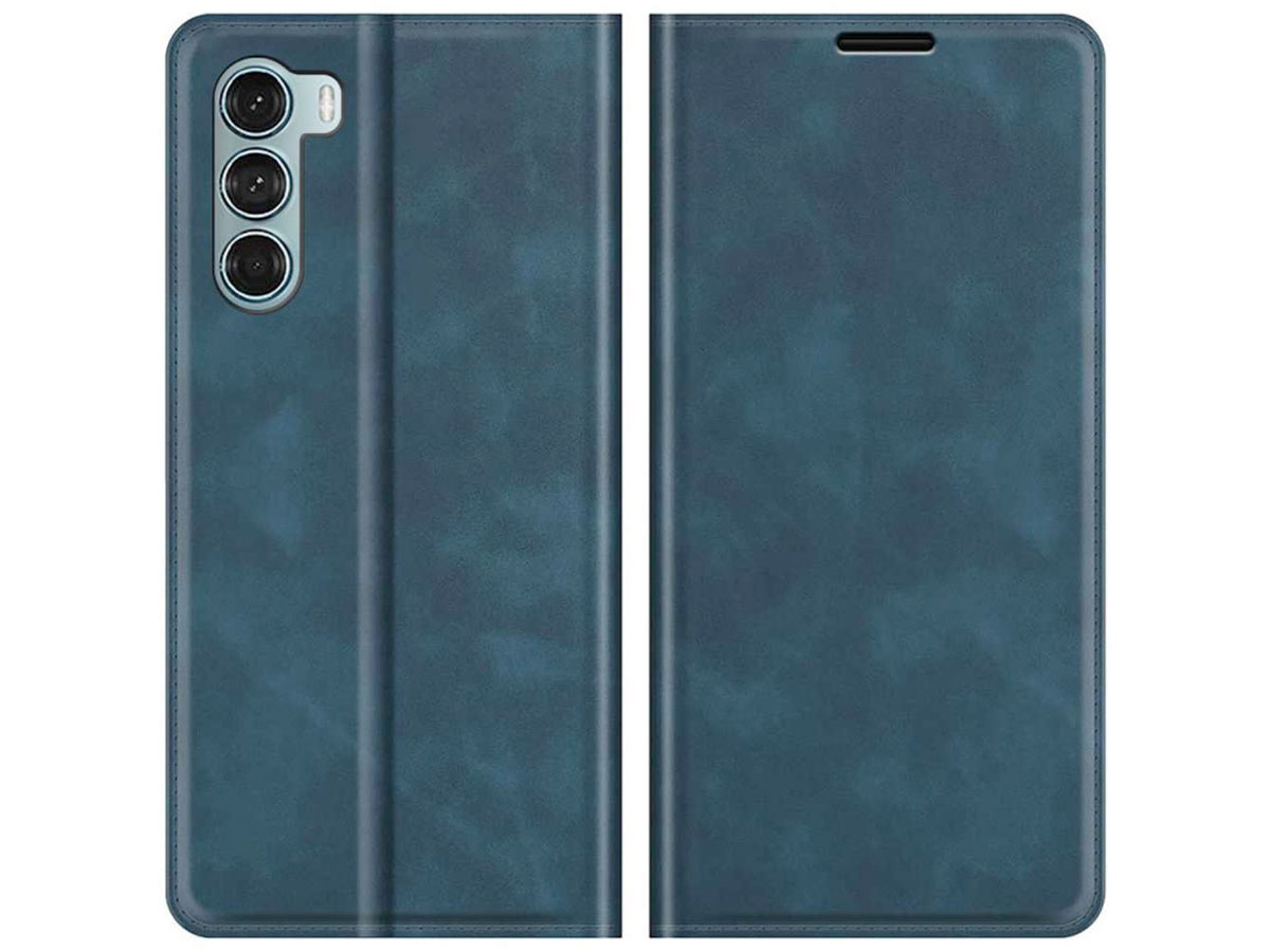 Just in Case Slim BookCase Blauw - Motorola Moto G200 5G hoesje