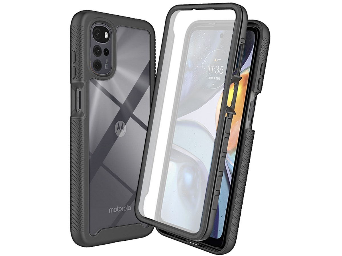 DEDUX Cover Custodia Compatibile con Motorola Moto G22 [Tough Armor