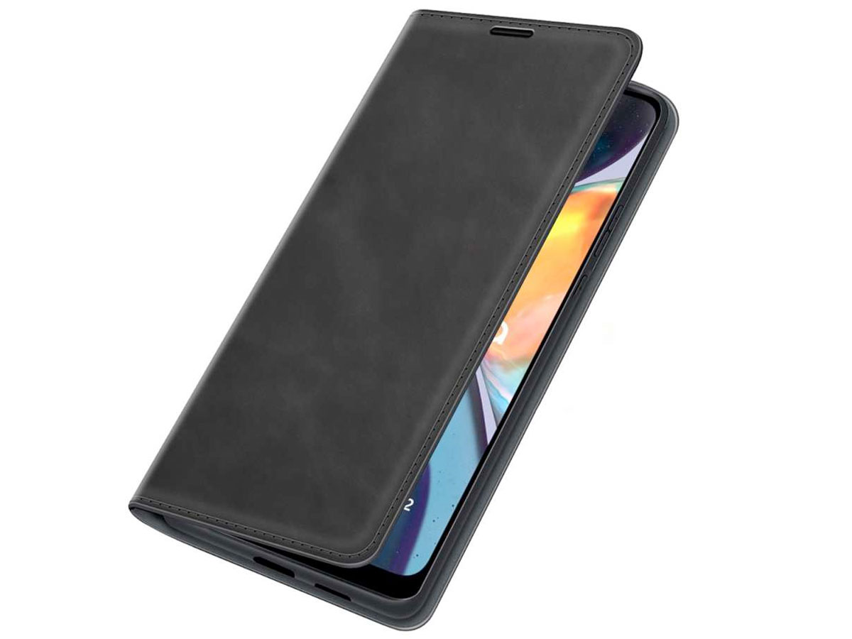 Just in Case Slim BookCase Zwart - Motorola Moto G22 hoesje