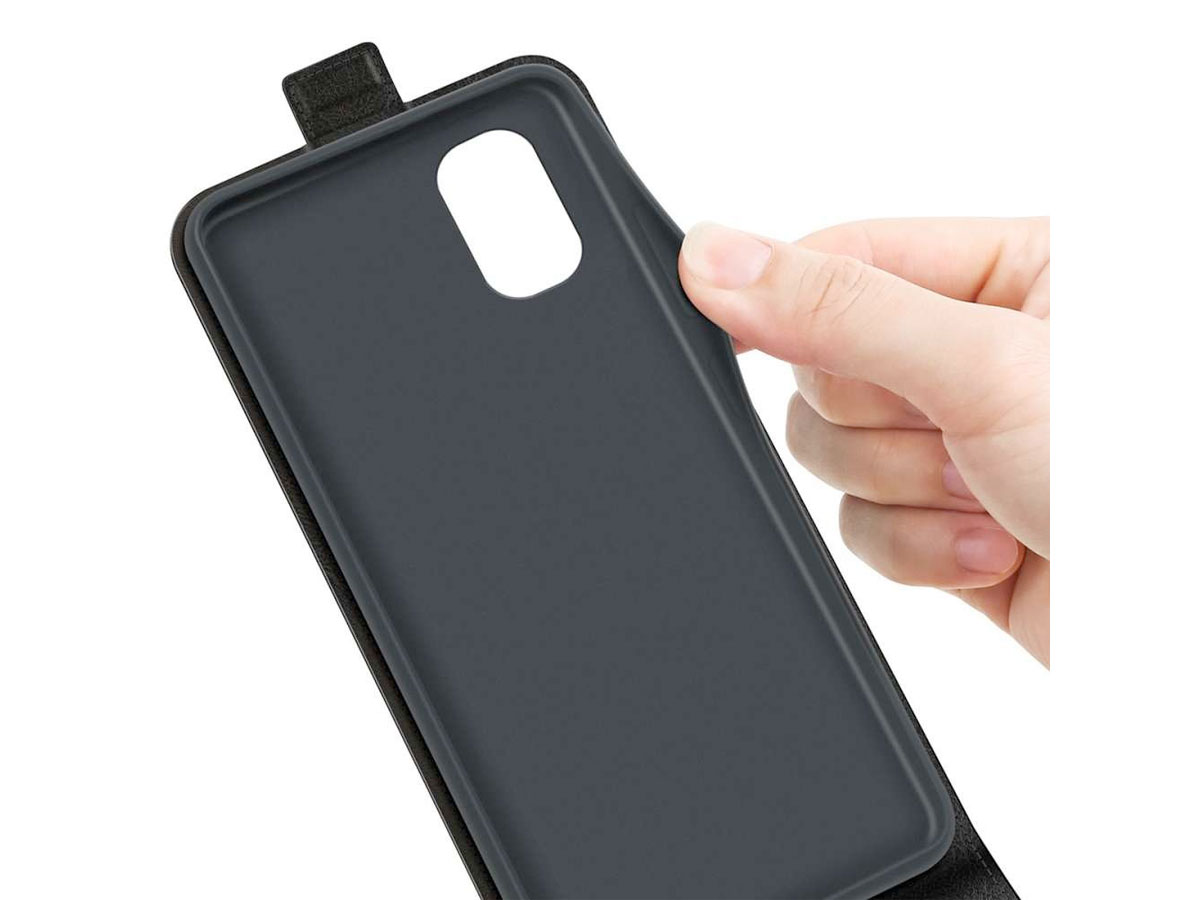 Just in Case Flip Case Zwart - Motorola Moto G22 hoesje