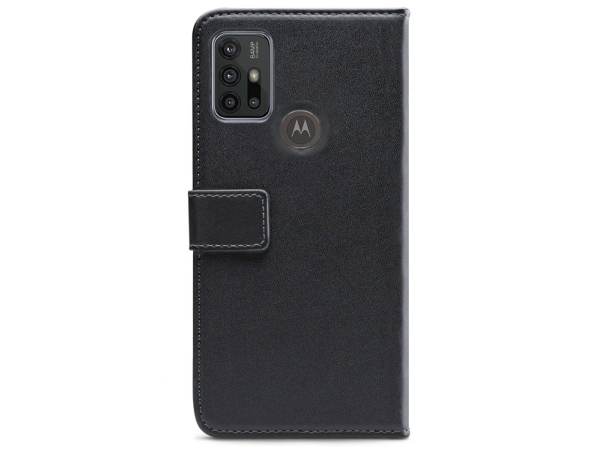 Mobilize Walletbook Zwart - Motorola Moto G30 hoesje