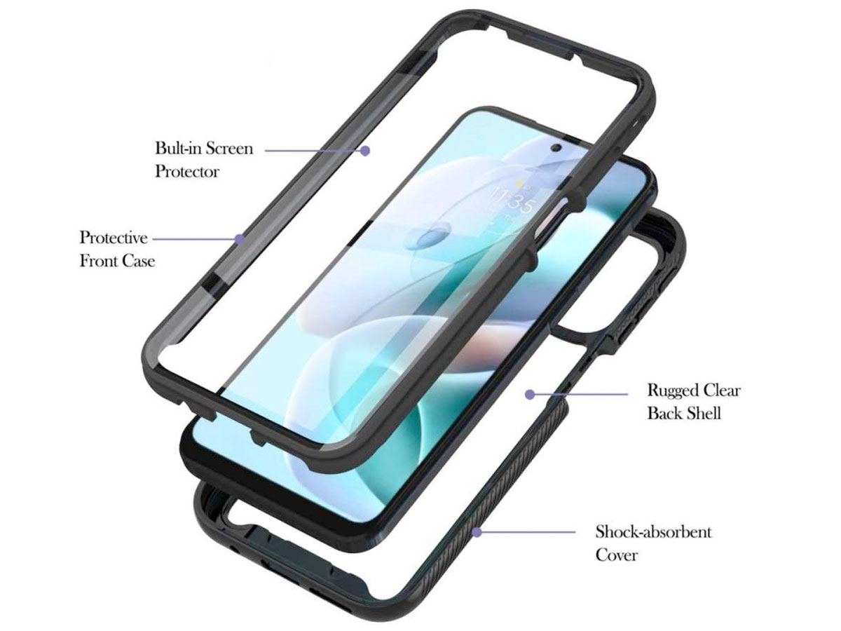 steeg Verzoenen Onbelangrijk Shock Proof Rugged 360 Case Motorola Moto G31/G41 Hoes