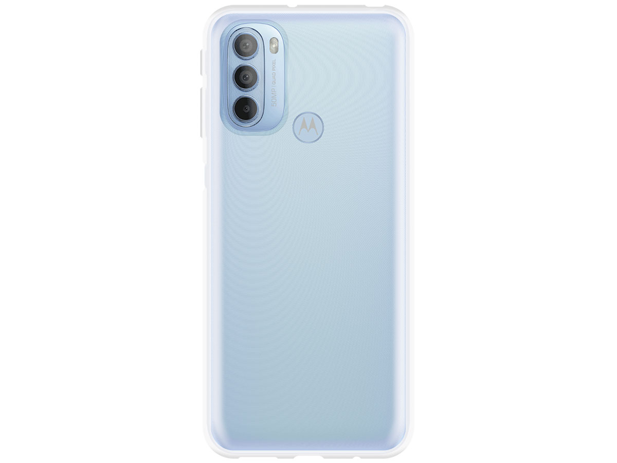 Just in Case Crystal Clear TPU Case - Motorola Moto G31/G41 hoesje