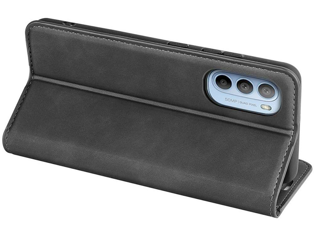 Just in Case Slim BookCase Zwart - Motorola Moto G31/G41 hoesje
