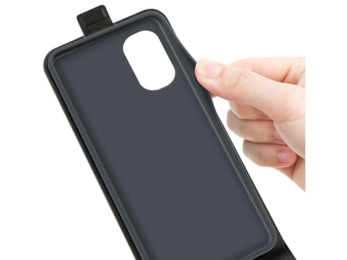 Just in Case Flip Case Zwart - Motorola Moto G31/G41 hoesje