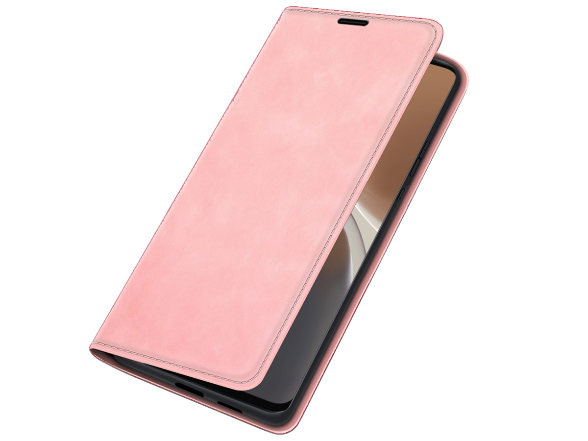 Just in Case Slim Wallet Case Roze - Motorola Moto G32 hoesje