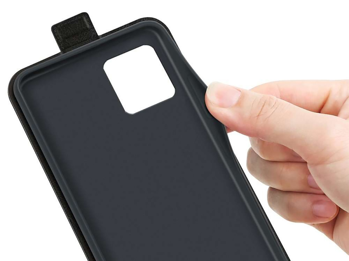 Just in Case Flip Case Zwart - Motorola Moto G32 hoesje