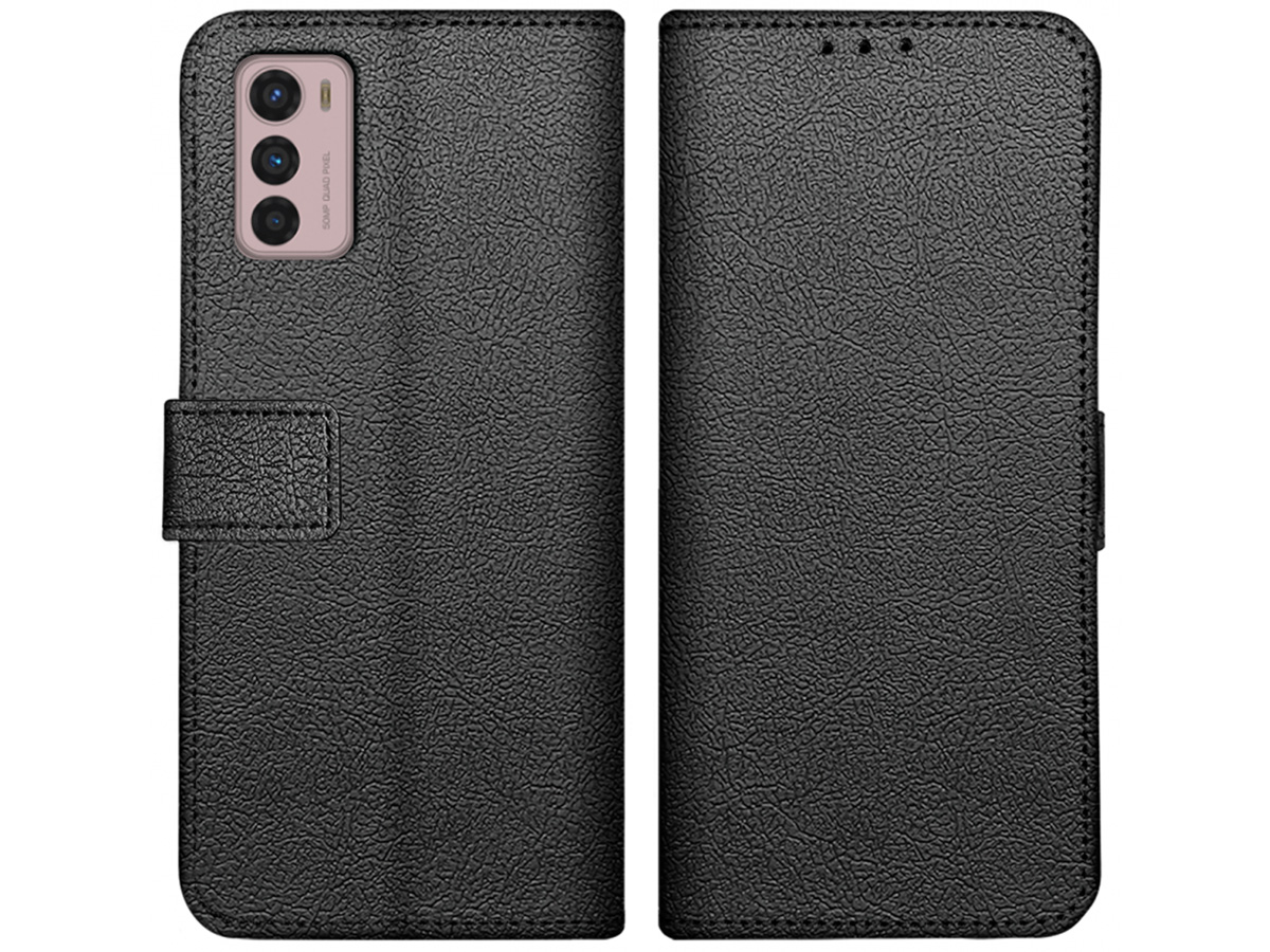 Just in Case Wallet Case Zwart - Motorola Moto G42 hoesje