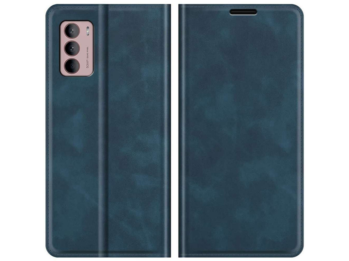 Just in Case Slim Wallet Case Blauw - Motorola Moto G42 hoesje