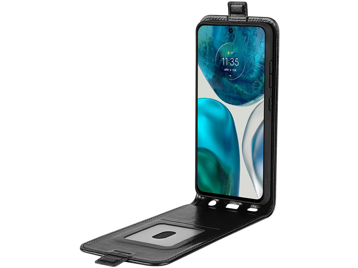 Just in Case Flip Case Zwart - Motorola Moto G42 hoesje