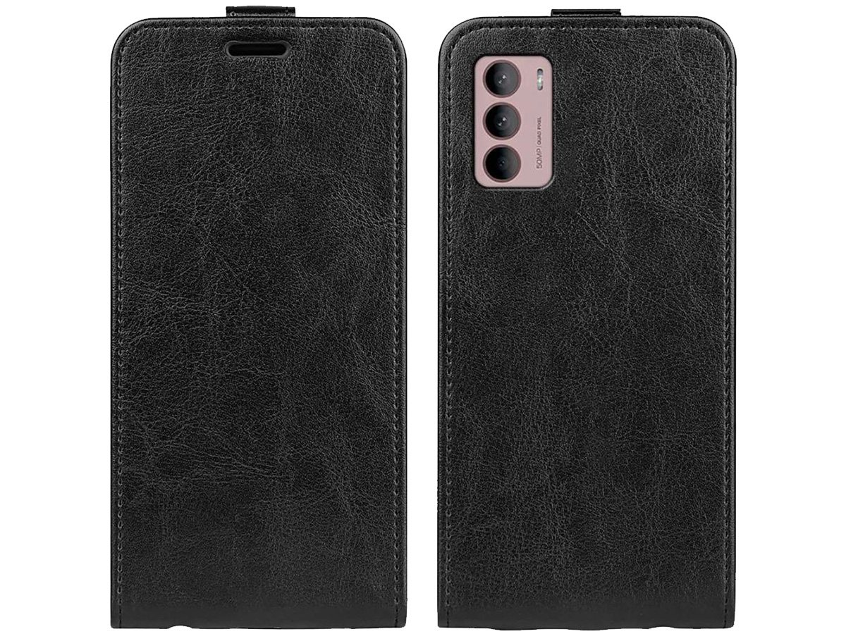 Just in Case Flip Case Zwart - Motorola Moto G42 hoesje