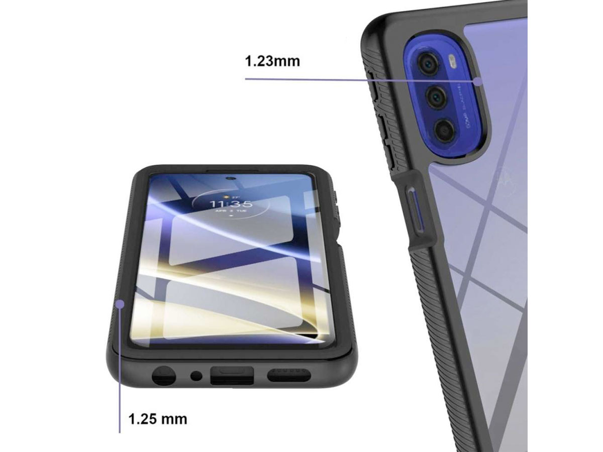 Just in Case 360 Shock Proof Case  - Motorola Moto G51 5G hoesje