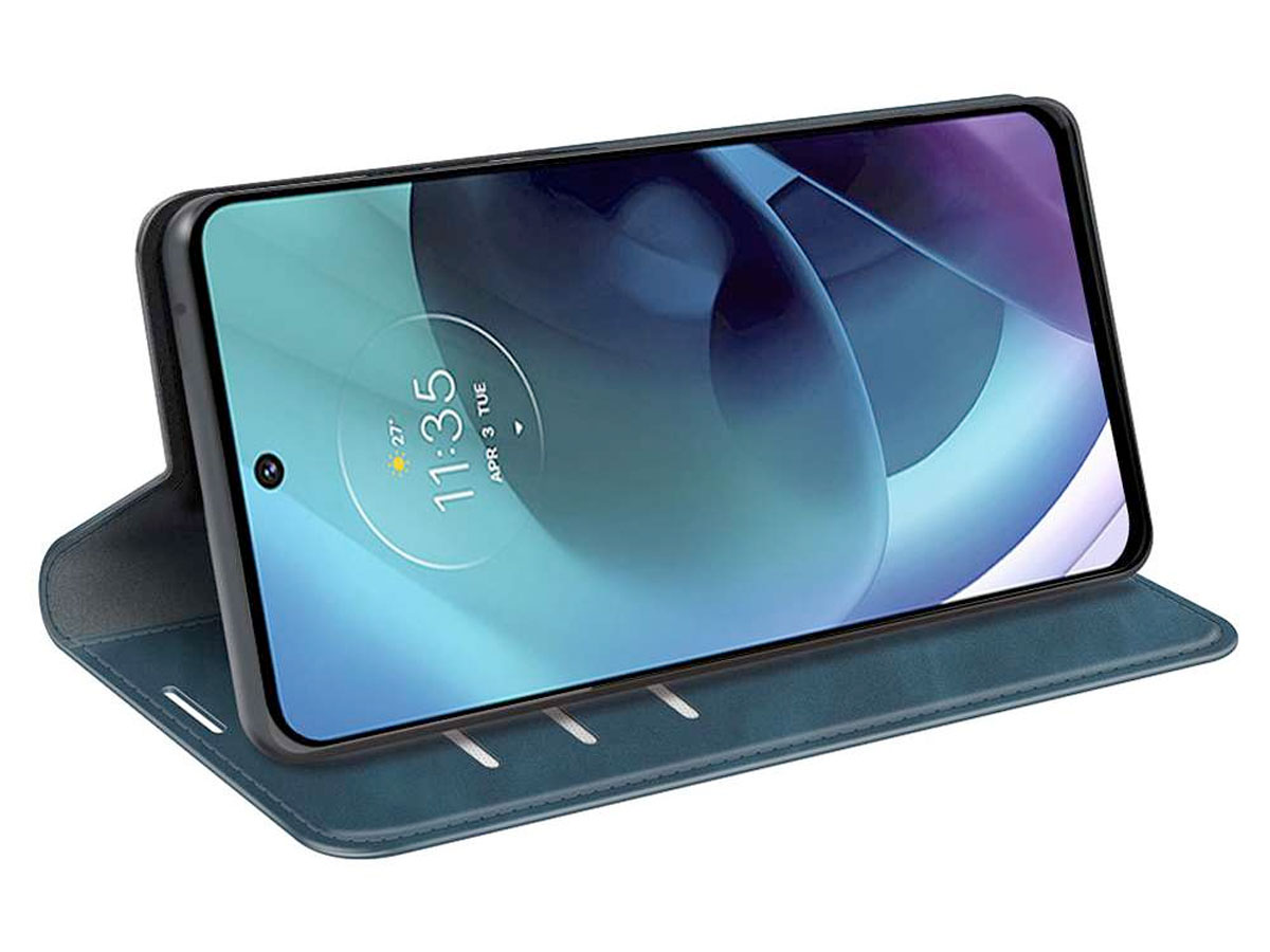 Just in Case Slim BookCase Blauw - Motorola Moto G51 5G hoesje