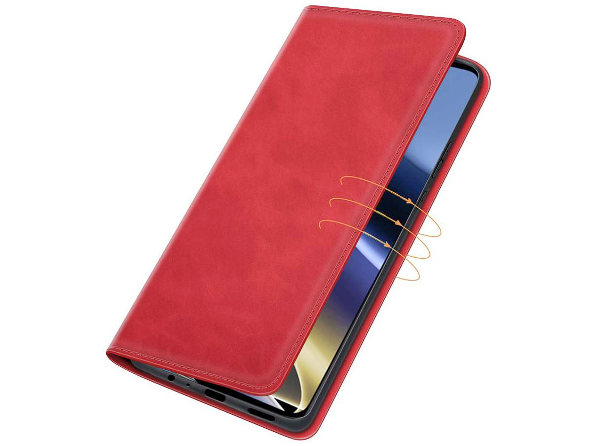 Just in Case Slim BookCase Rood - Motorola Moto G51 5G hoesje