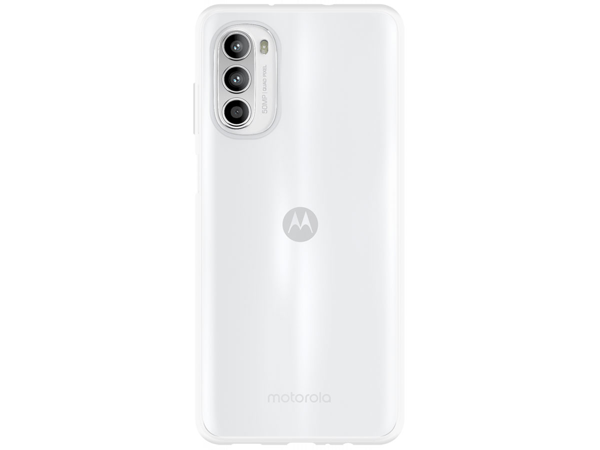 Just in Case Crystal Clear TPU Case - Motorola Moto G52 hoesje