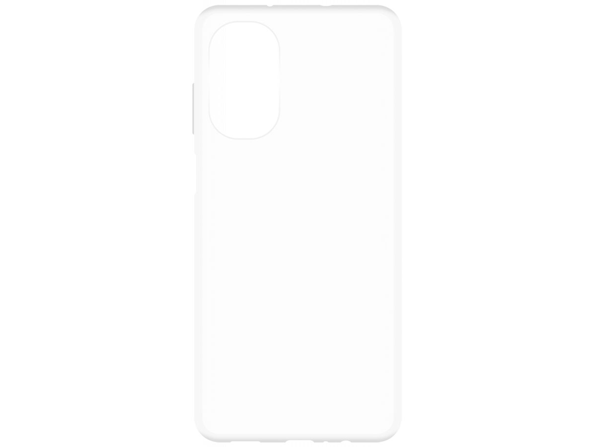 Just in Case Crystal Clear TPU Case - Motorola Moto G52 hoesje