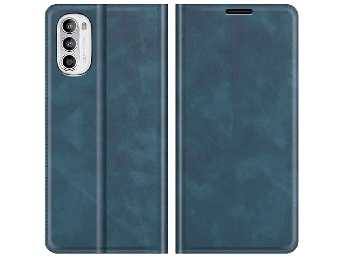 Just in Case Slim Wallet Case Blauw - Motorola Moto G52 hoesje