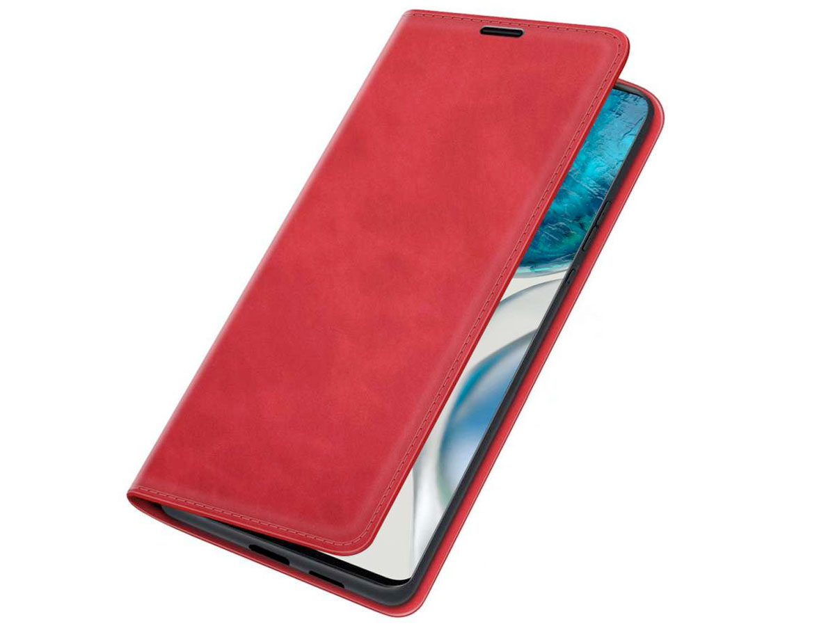 Just in Case Slim Wallet Case Rood - Motorola Moto G52 hoesje