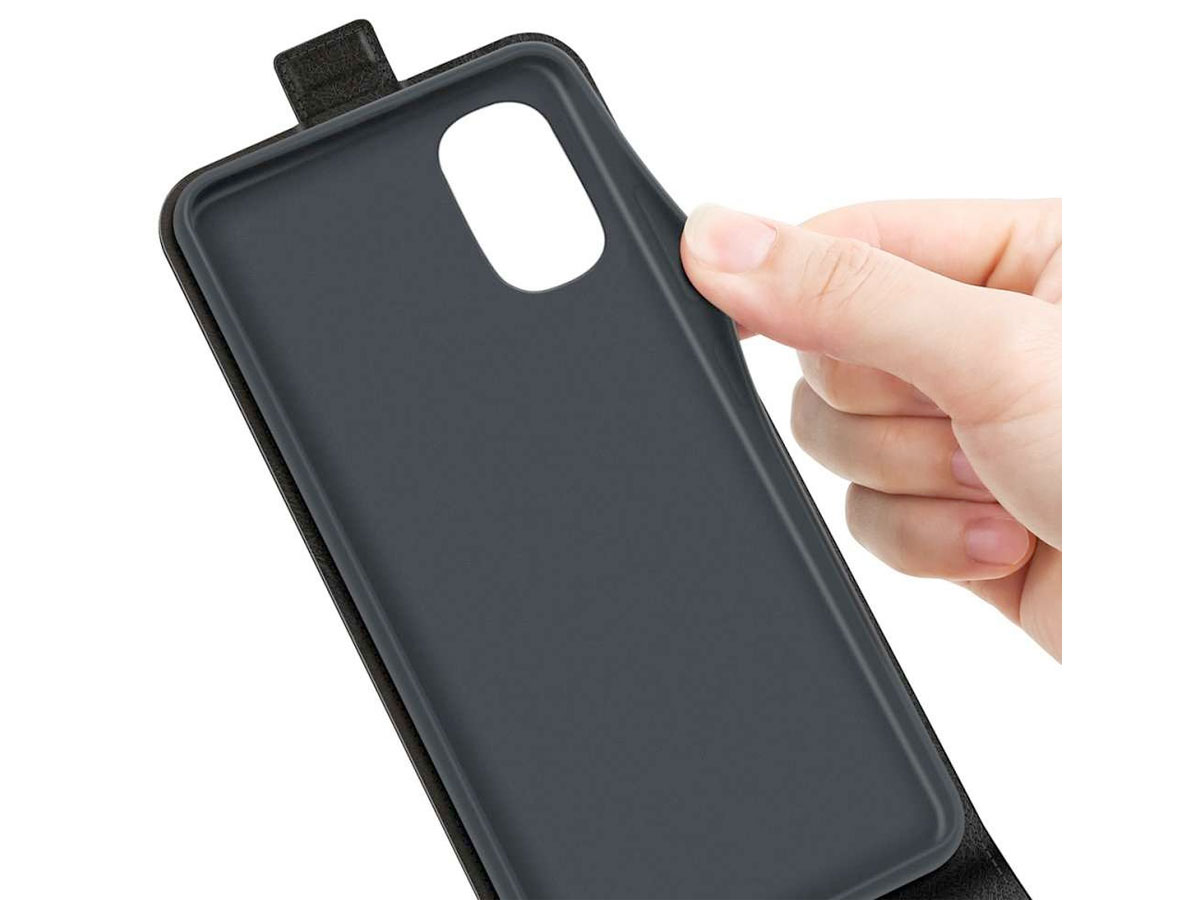 Just in Case Flip Case Zwart - Motorola Moto G52 hoesje