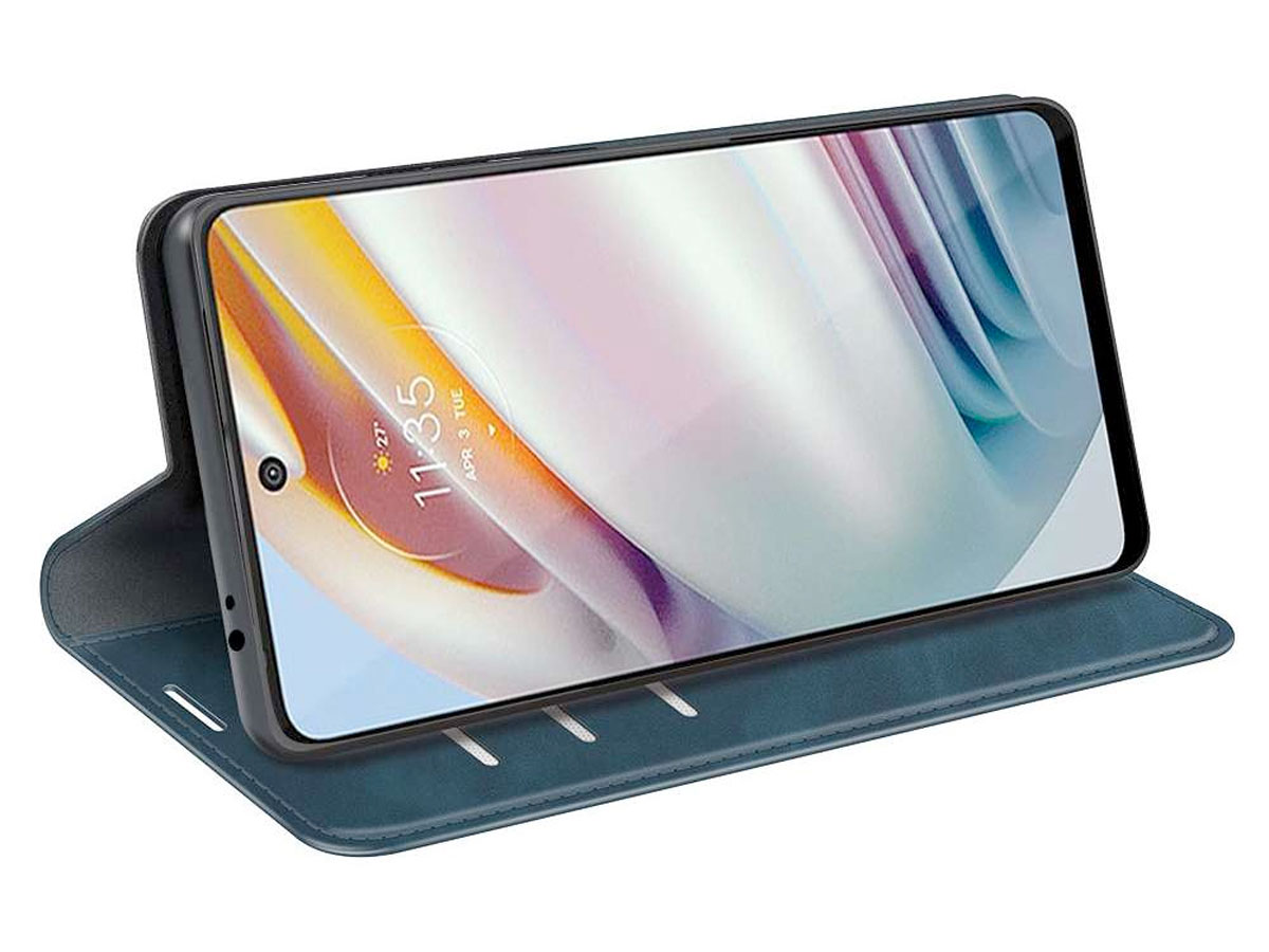 Just in Case Slim BookCase Blauw - Motorola Moto G60 hoesje