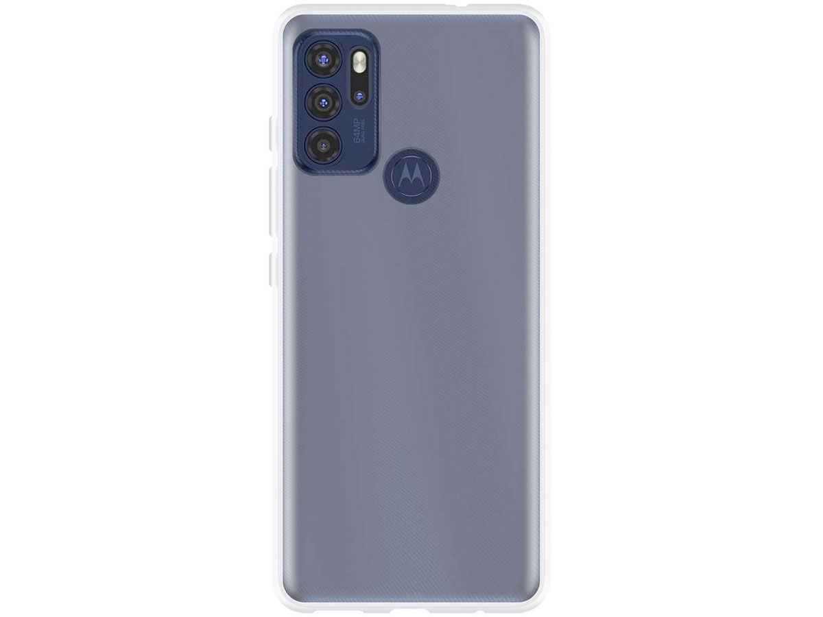 Just in Case Crystal Clear TPU Case - Motorola Moto G60s hoesje