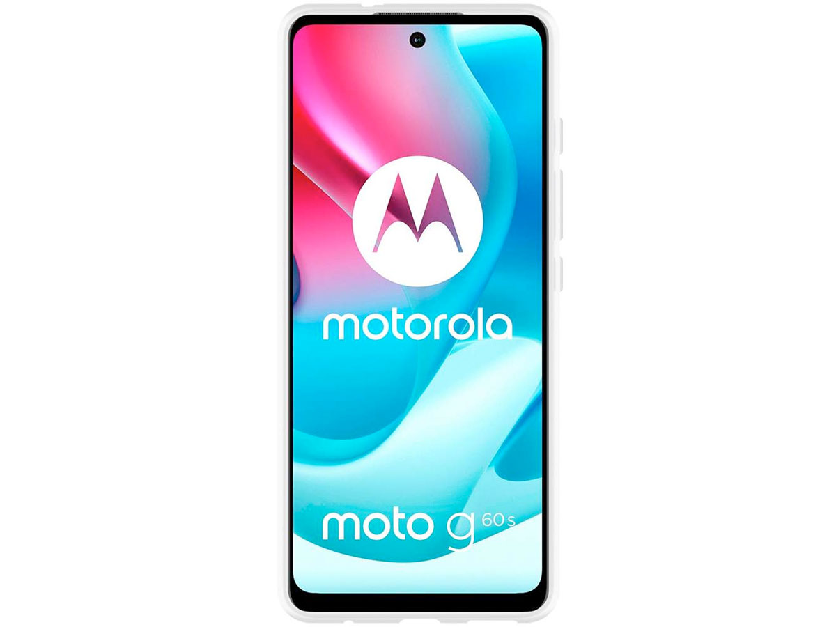 Just in Case Crystal Clear TPU Case - Motorola Moto G60s hoesje
