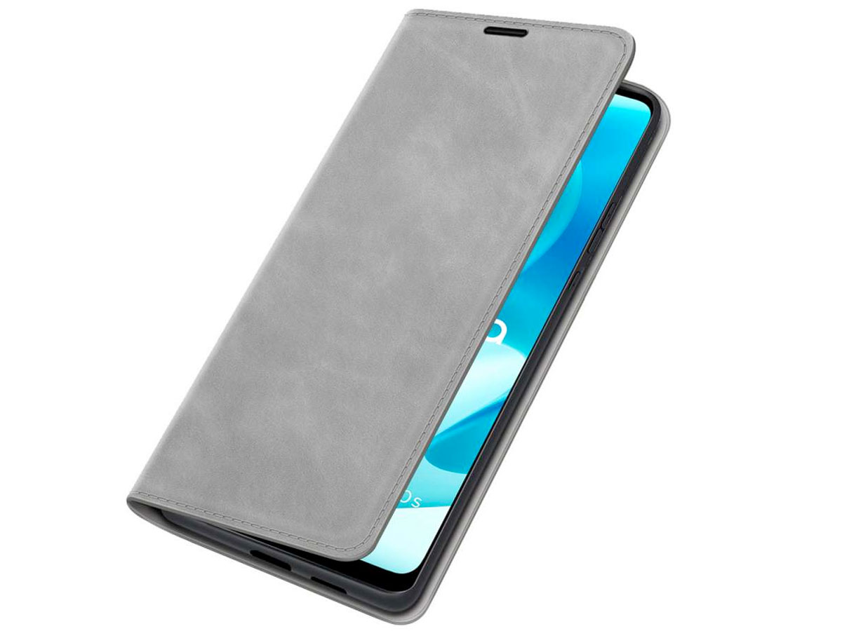 Just in Case Slim BookCase Grijs - Motorola Moto G60s hoesje